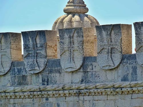 Manueline details of the Belém Tower